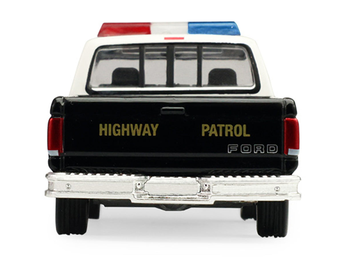 1996 Ford F-250 Pickup Truck "California Highway Patrol" Black and White "Hot Pursuit" Series 48 1/64 Diecast Model Car by Greenlight - image 4