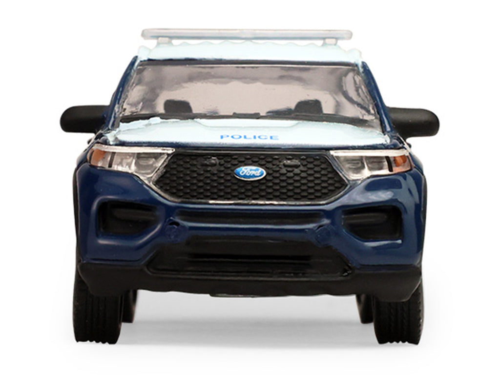 2022 Ford Police Interceptor Utility "Nashua Police Department Nashua New Hampshire" Blue Two-Tone "Hot Pursuit" Series 48 1/64 Diecast Model Car by Greenlight - image 4