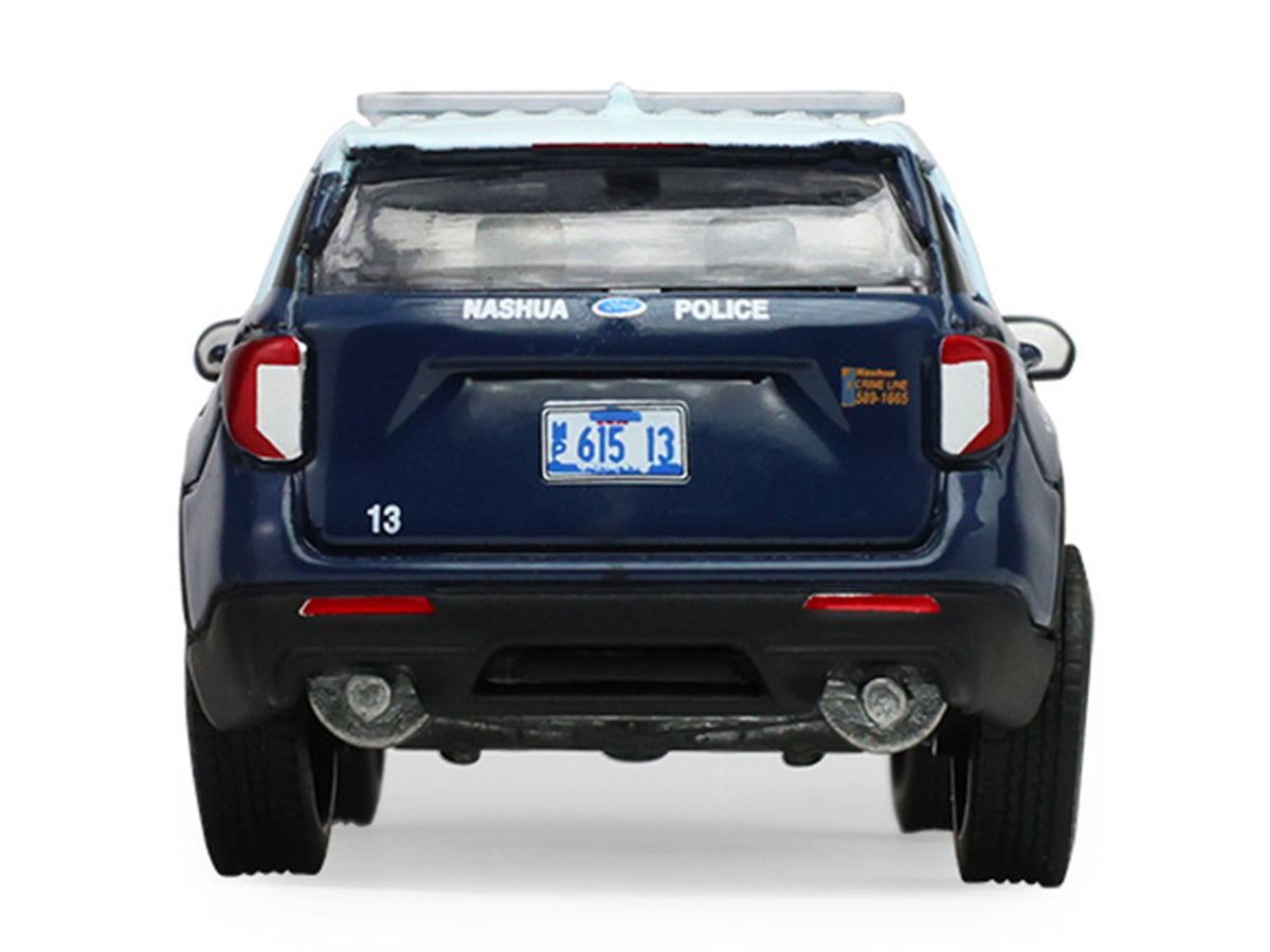2022 Ford Police Interceptor Utility "Nashua Police Department Nashua New Hampshire" Blue Two-Tone "Hot Pursuit" Series 48 1/64 Diecast Model Car by Greenlight - image 5
