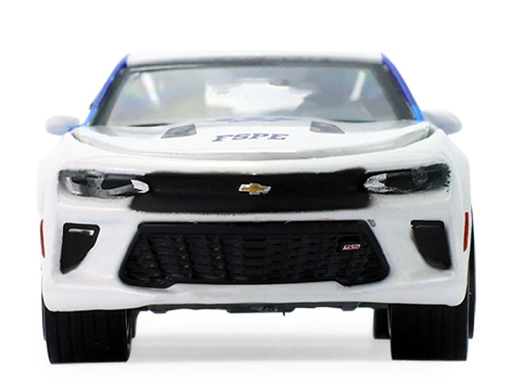 2017 Chevrolet Camaro Police Car "Policia Estatal GTO (Guanajuato Mexico)" White with Blue Doors "Hot Pursuit" Series 48 1/64 Diecast Model Car by Greenlight - image 4