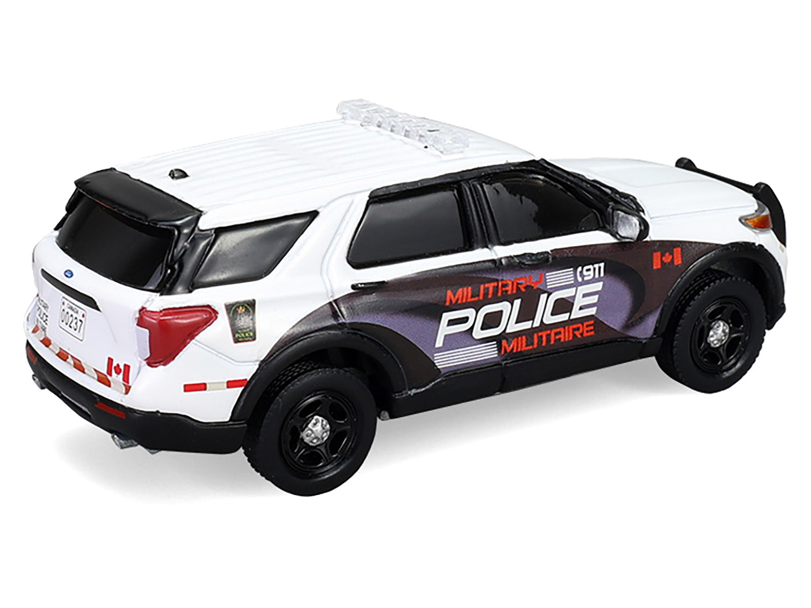 2024 Ford Police Interceptor Utility "Canada Military Police" White with Graphics "Hot Pursuit - Canada Special Edition" Series 1/64 Diecast Model Car by Greenlight - image 3