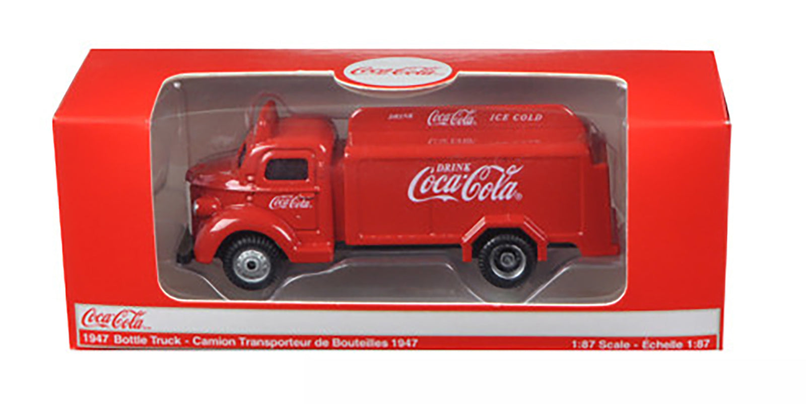 1947 Coca Cola Delivery Bottle Truck Red 1/87 Diecast Model by Motorcity Classics - image 3