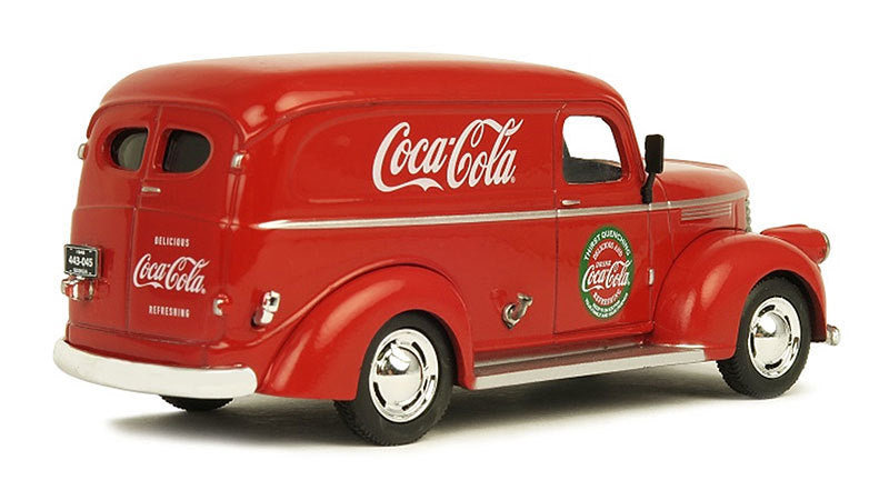 1945 Panel Delivery Van "Coca-Cola" Red 1/43 Diecast Model Car by Motorcity Classics - image 2