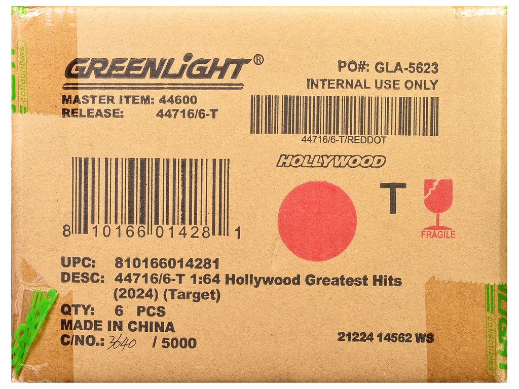 "Hollywood Greatest Hits" (2024) Set of 6 pieces 1/64 Diecast Model Cars by Greenlight - image 2