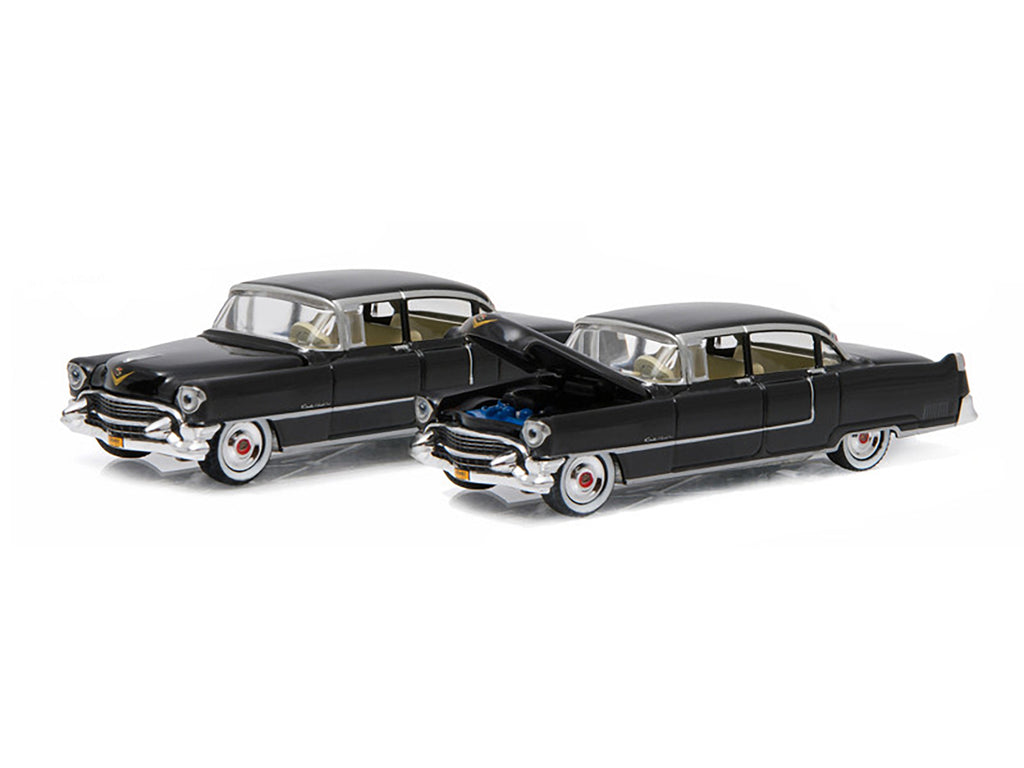 1955 Cadillac Fleetwood Series 60 Black "The Godfather" (1972) Movie "Hollywood Series" Release 14 1/64 Diecast Model Car by Greenlight - image 2