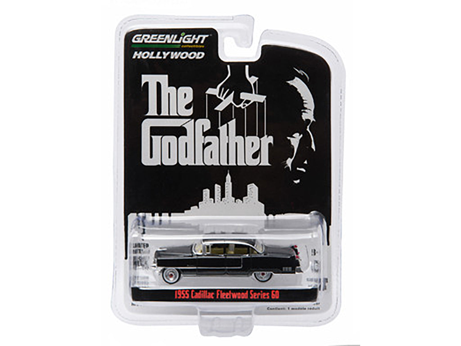 1955 Cadillac Fleetwood Series 60 Black "The Godfather" (1972) Movie "Hollywood Series" Release 14 1/64 Diecast Model Car by Greenlight - image 3