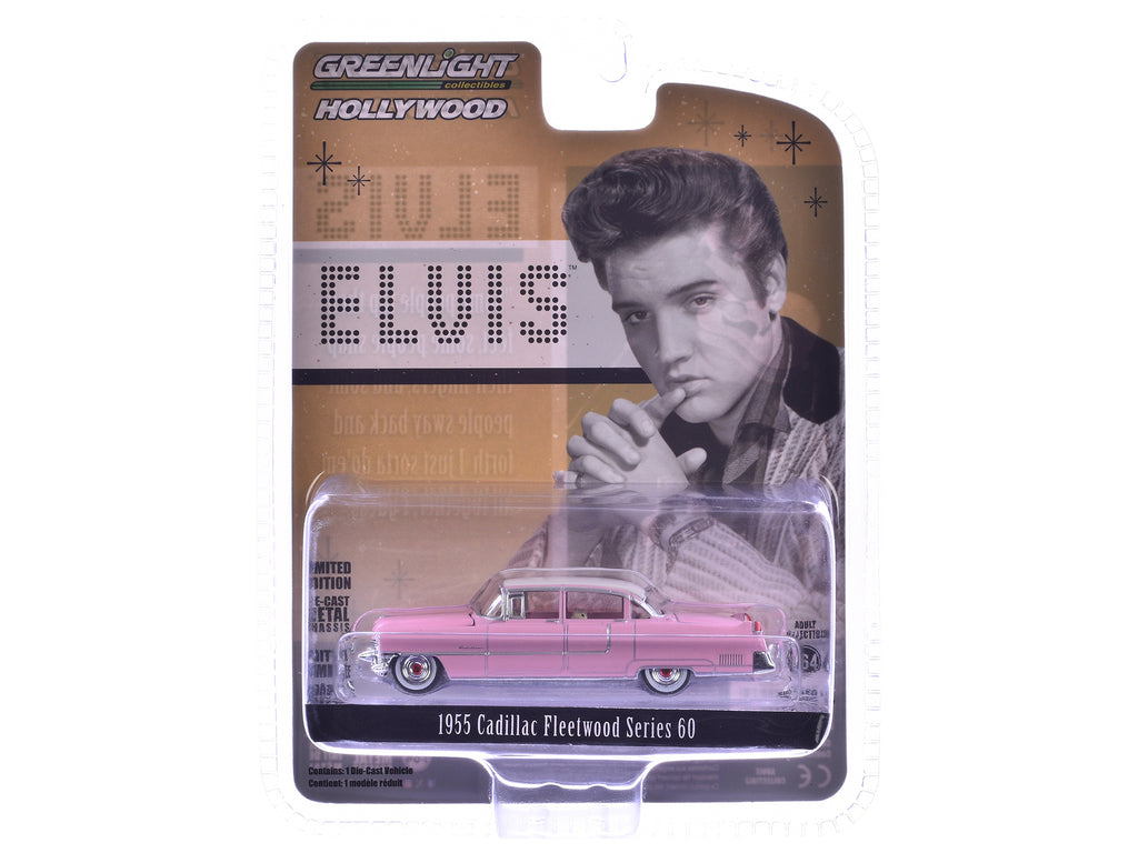 1955 Cadillac Fleetwood Series 60 Special Elvis Presley "Pink Cadillac" (1935-1977) 1/64 Diecast Model Car by Greenlight - image 3