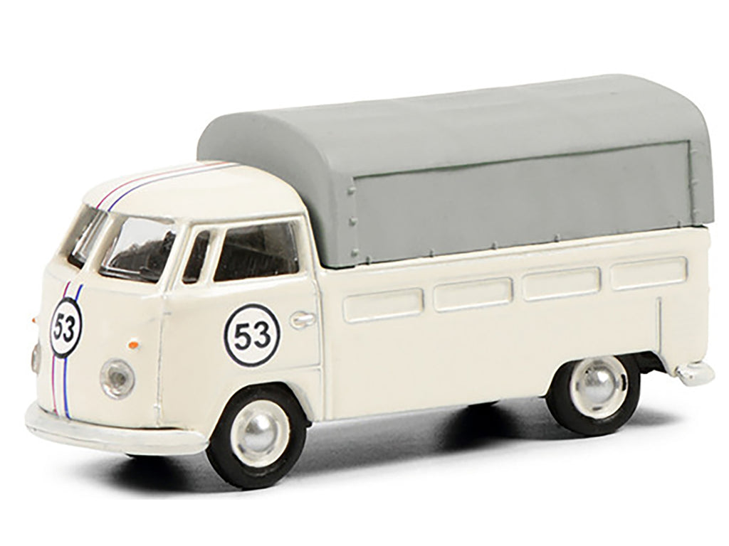 Volkswagen T1b Pritsche Plane Pickup Truck with Canopy #53 Cream 1/87 (HO) Diecast Model by Schuco - image 2