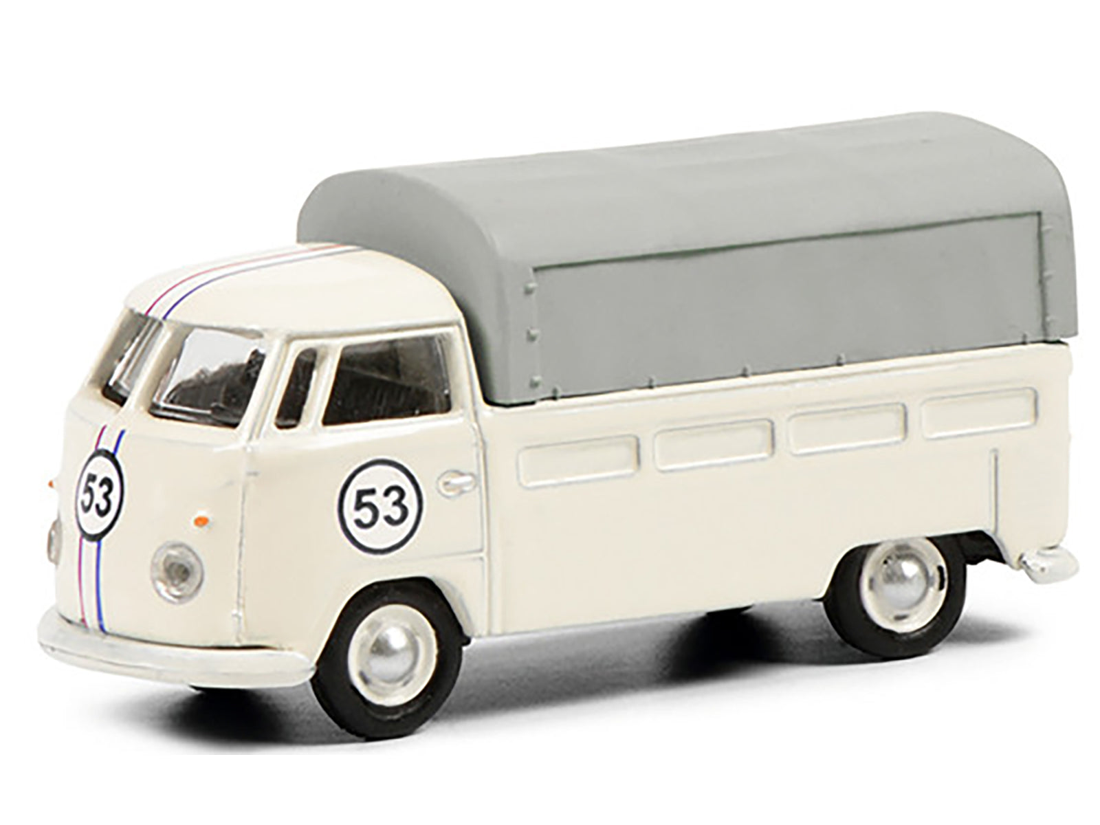 Volkswagen T1b Pritsche Plane Pickup Truck with Canopy #53 Cream 1/87 (HO) Diecast Model by Schuco - image 2