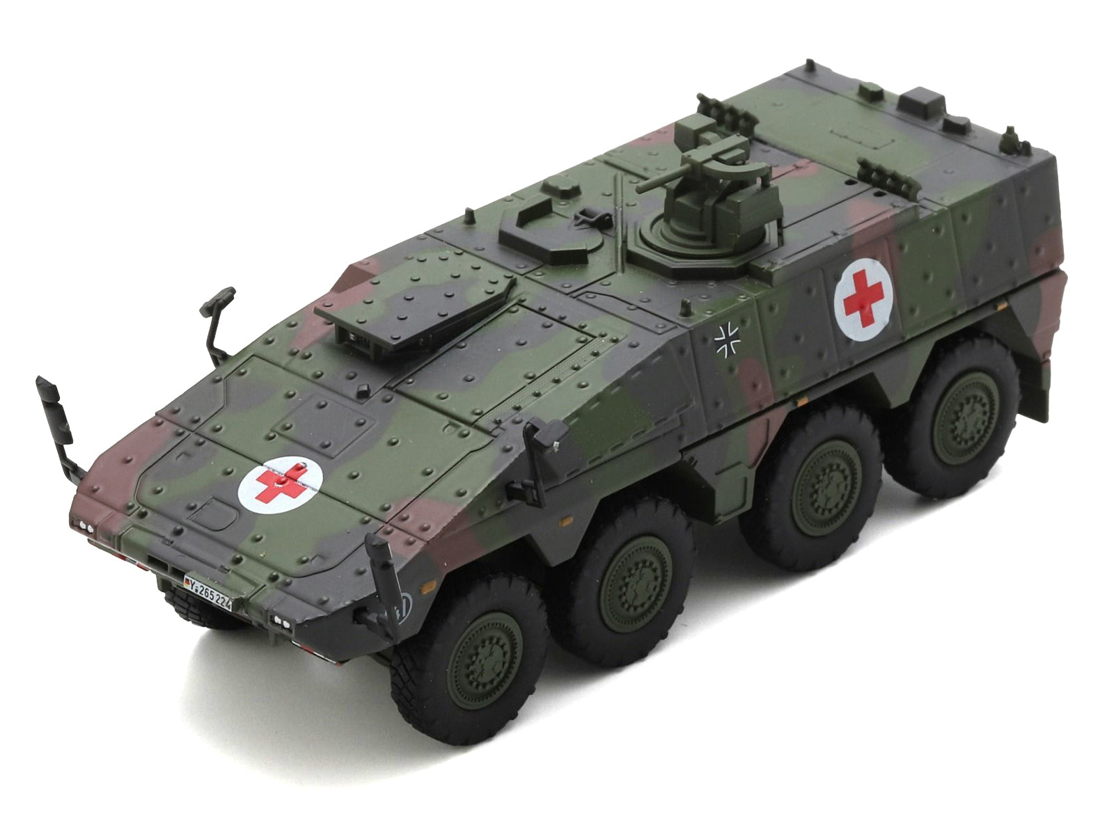 Tpz. Tank Boxer "Medic Unit - German Army" Green Camouflage 1/87 (HO) Scale Diecast Model Car by Schuco - image 2