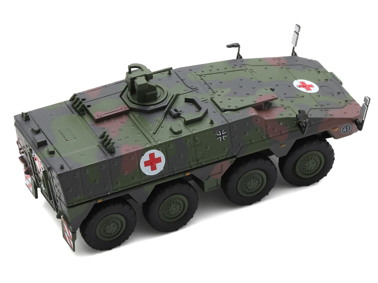Tpz. Tank Boxer "Medic Unit - German Army" Green Camouflage 1/87 (HO) Scale Diecast Model Car by Schuco - image 3