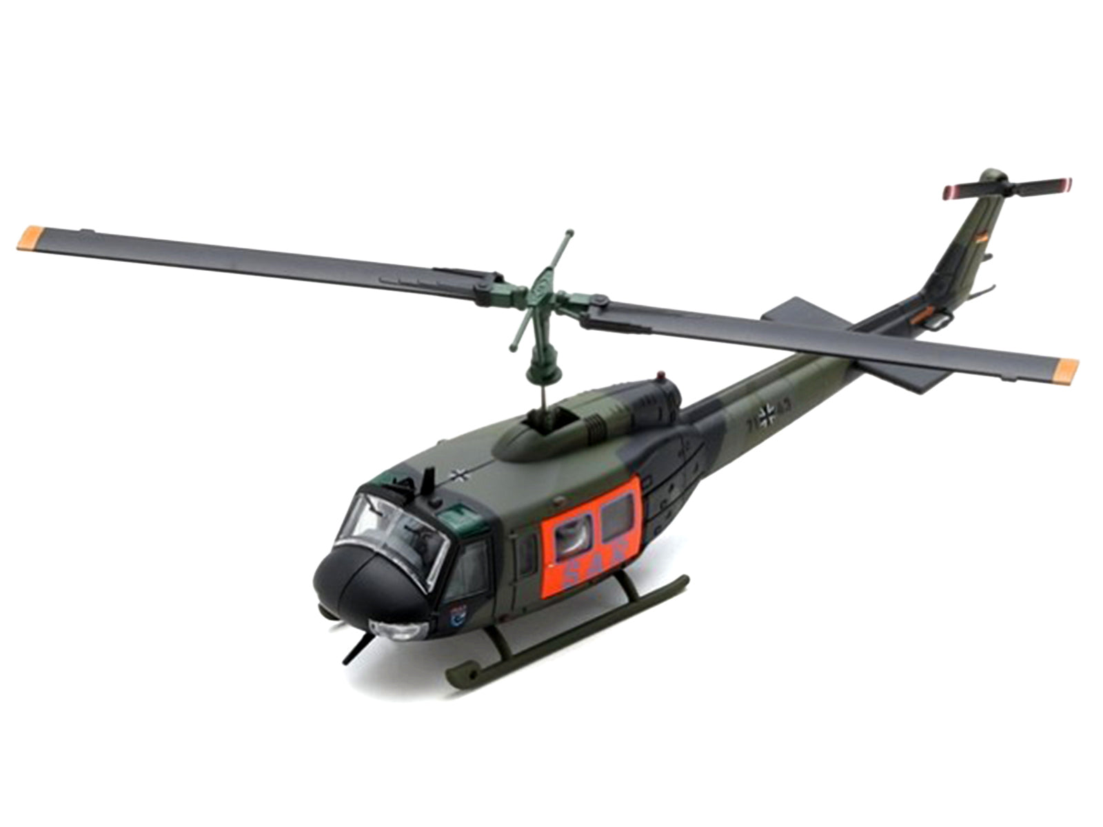 Bell UH 1D Helicopter "SAR - German Army" Green Camouflage 1/87 (HO) Scale Diecast Model Car by Schuco - image 3