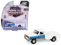 1981 Dodge Ram W350 Power Ram Dually Flatbed Truck "Goodyear" White with Blue Sides "Dually Drivers" Series 17 1/64 Diecast Model Car by Greenlight