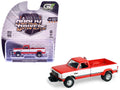 1993 Dodge Ram D350 Dually Red and White with Exhaust with Bumper Weights "Dually Drivers" Series 17 1/64 Diecast Model Car by Greenlight