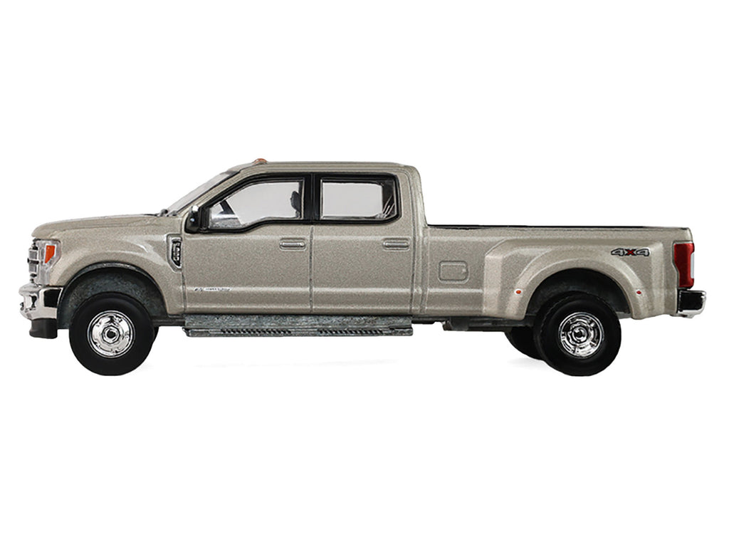 2018 Ford F-350 Dually Pickup Truck White Gold Metallic "Dually Drivers" Series 17 1/64 Diecast Model Car by Greenlight