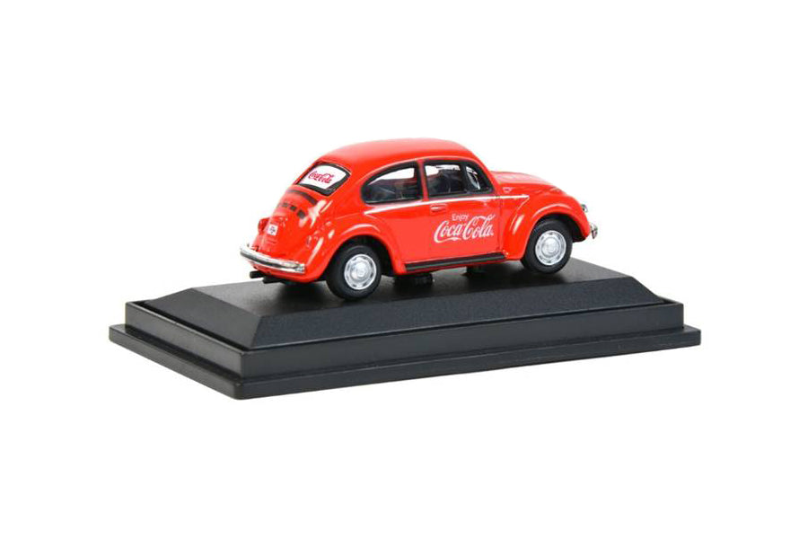 1966 Volkswagen Beetle "Coca-Cola" Red 1/72 Diecast Model Car by Motorcity Classics - image 2