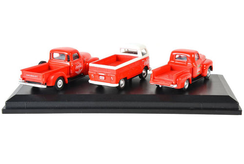 "Classic Pickups" Gift Set of 3 Pickup Trucks "Coca Cola" 1/72 Diecast Model Cars by Motorcity Classics - image 2