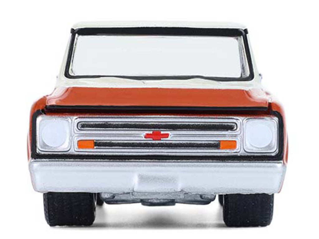 1968 Chevrolet C-10 Pickup Truck with Toolbox Orange and Beige "Down on the Farm" Series 11 1/64 Diecast Model by Greenlight - image 4