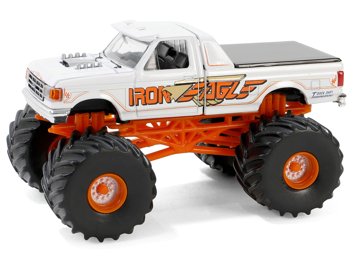 1990 Ford F-350 Monster Truck White "Iron Eagle" "Kings of Crunch" Series 15 1/64 Diecast Model Car by Greenlight - image 2