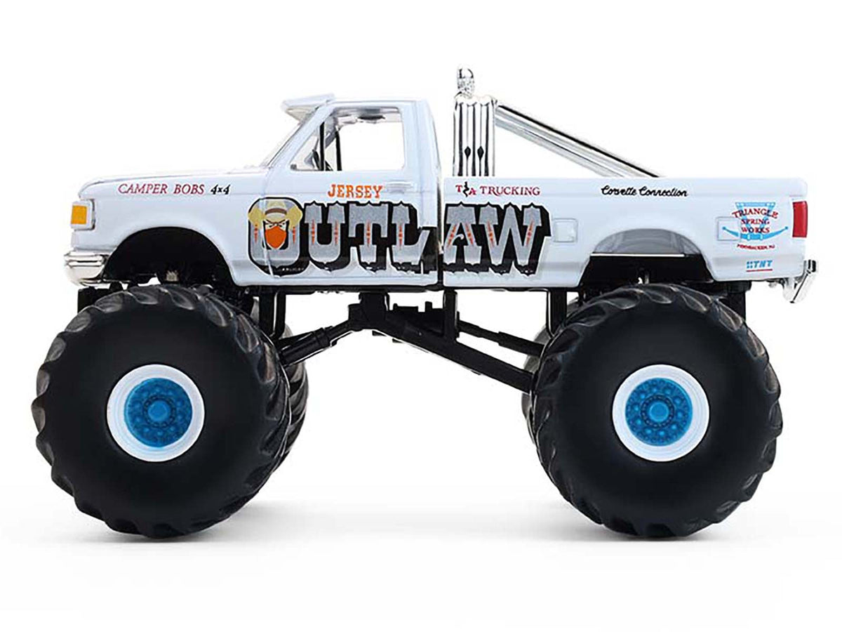 1988 Ford F-150 Monster Truck "Jersey Outlaw" White "Kings of Crunch" Series 16 1/64 Diecast Model Car by Greenlight - image 2
