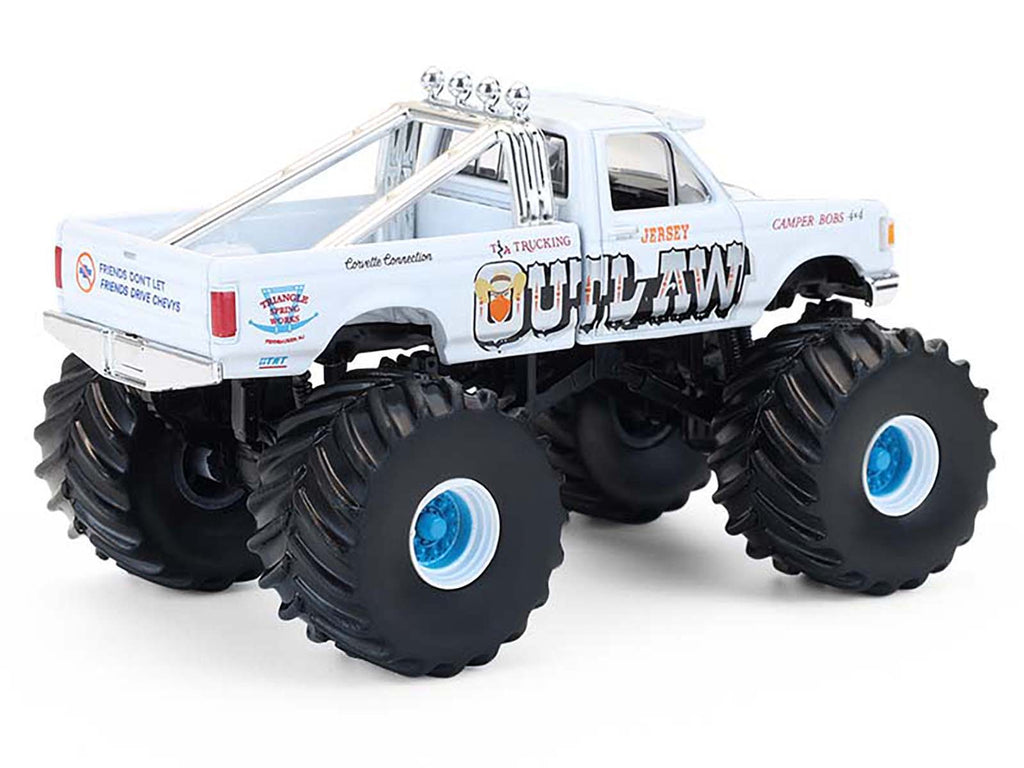 1988 Ford F-150 Monster Truck "Jersey Outlaw" White "Kings of Crunch" Series 16 1/64 Diecast Model Car by Greenlight - image 3