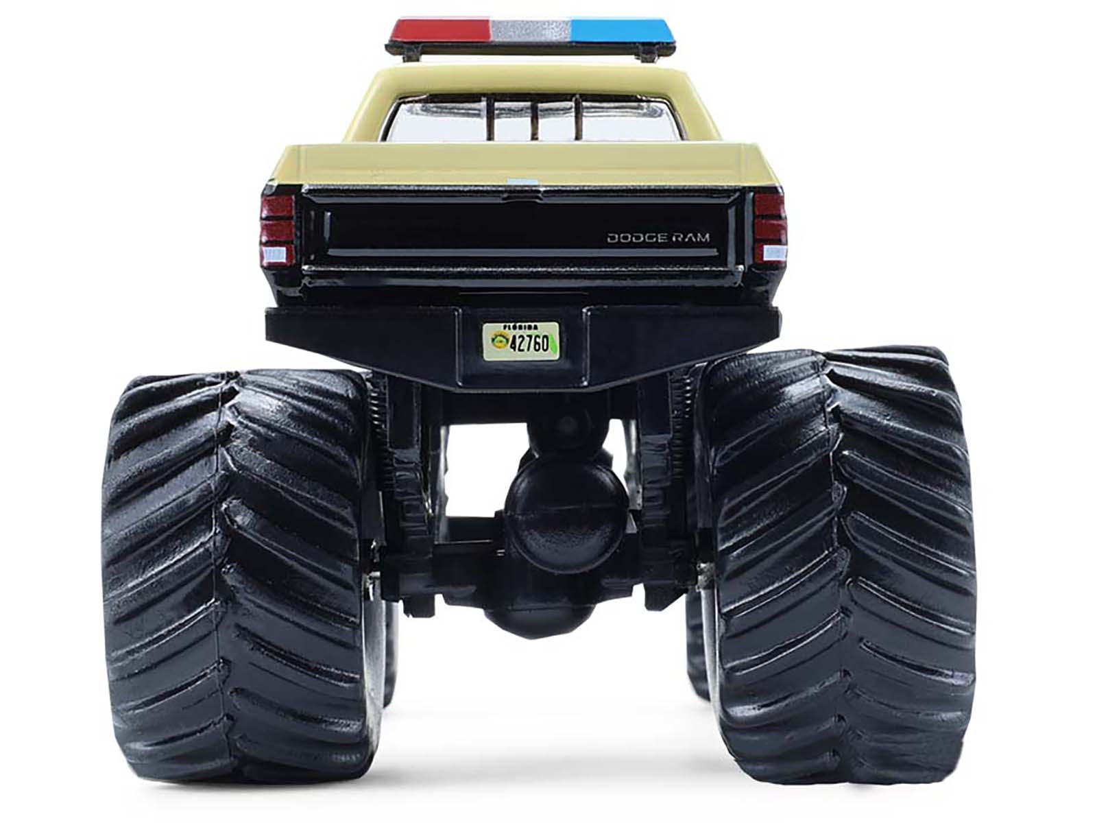 1983 Dodge Ram W350 Monster Truck "Florida Highway Patrol" Black with Cream Top and Stripes "Kings of Crunch - Hot Pursuit" Special Edition 1/64 Diecast Model Car by Greenlight - image 5