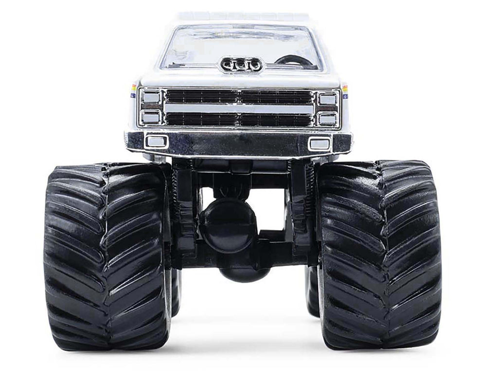 1986 Chevrolet Silverado Monster Truck "Royal Canadian Mounted Police" White with Stripes "Kings of Crunch - Hot Pursuit" Special Edition 1/64 Diecast Model Car by Greenlight - image 4
