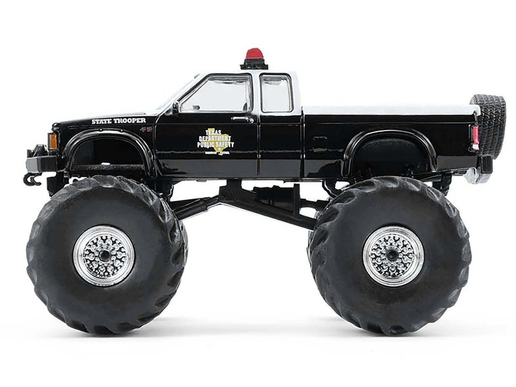 1990 GMC S-15 Monster Truck "Texas Department of Public Safety" Black and White "Kings of Crunch - Hot Pursuit" Special Edition 1/64 Diecast Model Car by Greenlight - image 2