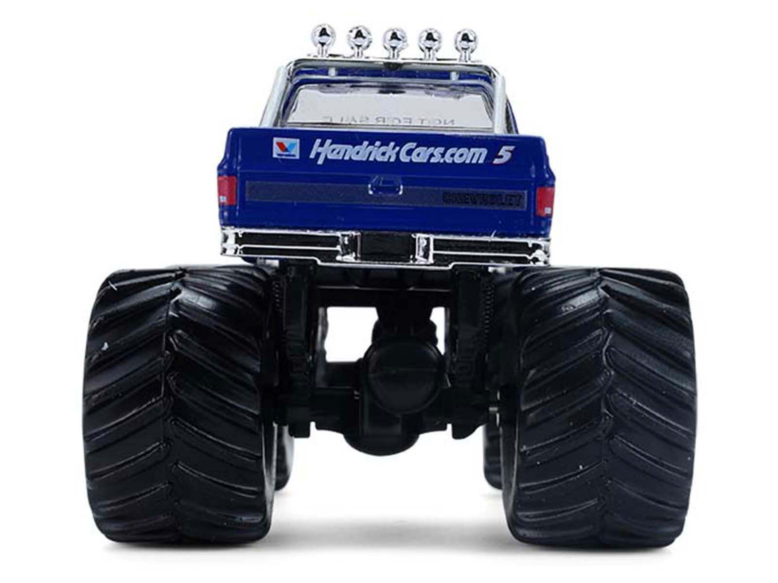 1981 Chevrolet K20 Monster Truck #5 "HendrickCars.com" Blue and White with Graphics "Kings of Crunch - Hendrick Motorsports Tribute" Special Edition 1/64 Diecast Model Car by Greenlight - image 5