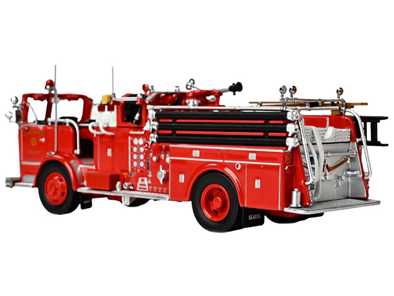 1965 Crown Firecoach Fire Engine "Los Angeles County Fire Department" LA County FD (LACFD) "Emergency!" Series Limited Edition to 2500 pieces Worldwide 1/50 Diecast Model by Iconic Replicas