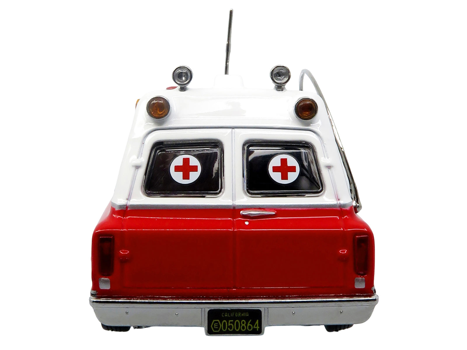1969 Chevrolet C-10 Ambulance "Los Angeles City Fire Department" Red and White "5 Alarm" Series Limited Edition 1/50 Diecast Model by Iconic Replicas - image 5