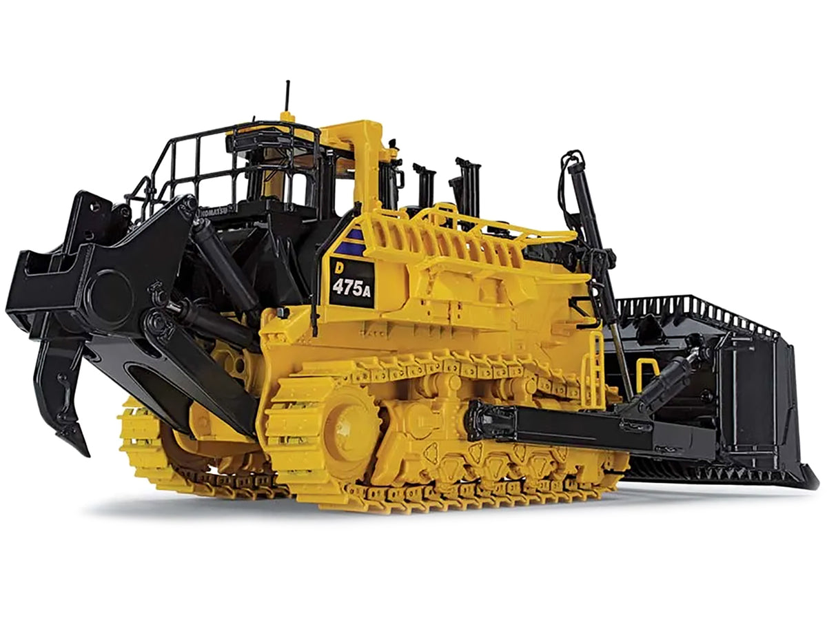 Komatsu D475A-8 Dozer with Ripper Yellow 1/50 Diecast Model by First Gear - image 5