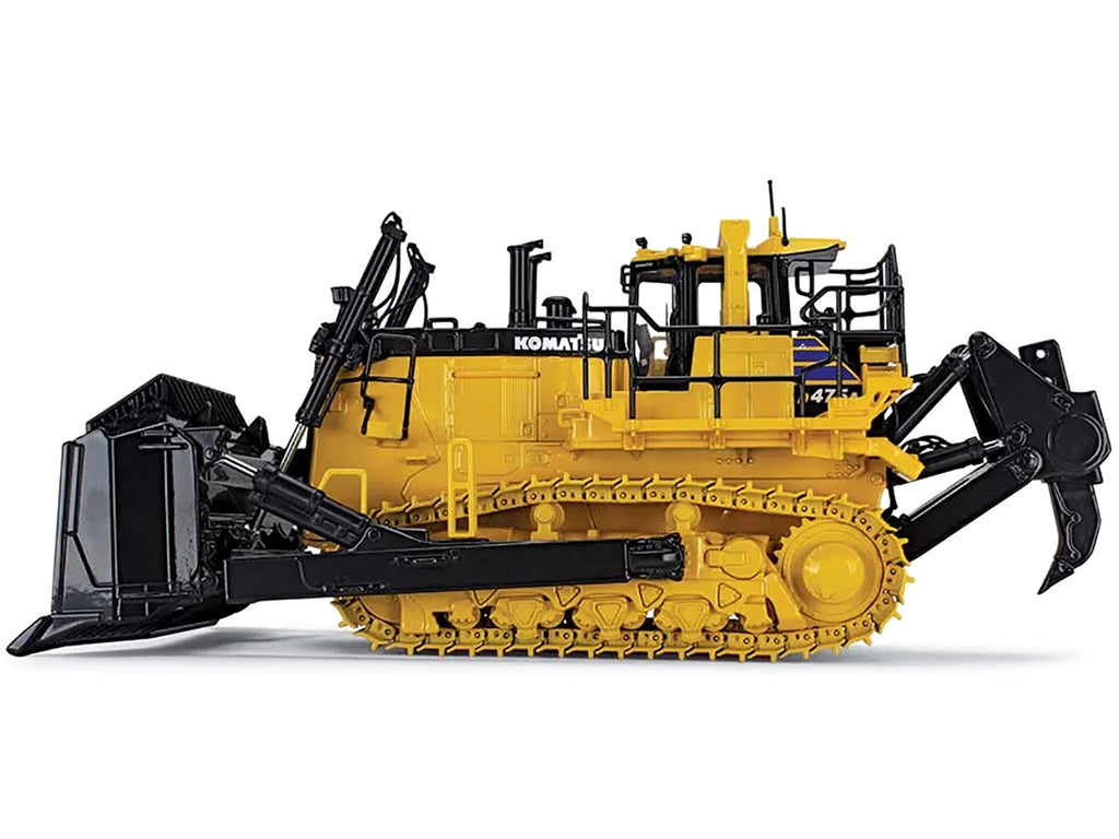 Komatsu D475A-8 Dozer with Ripper Yellow 1/50 Diecast Model by First Gear - image 3
