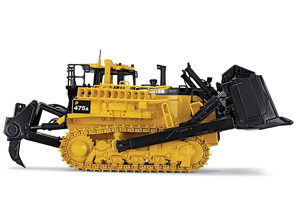 Komatsu D475A-8 Dozer with Ripper Yellow 1/50 Diecast Model by First Gear - image 4