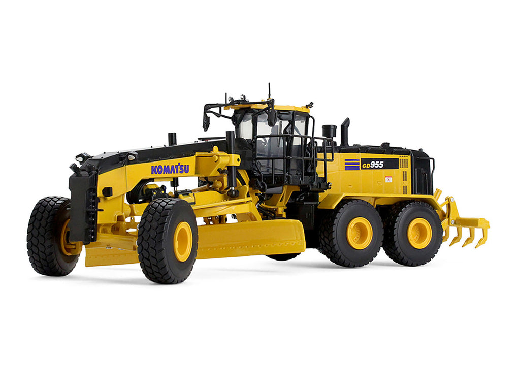 Komatsu GD955-7 Motor Grader with Ripper Yellow 1/50 Diecast Model by First Gear