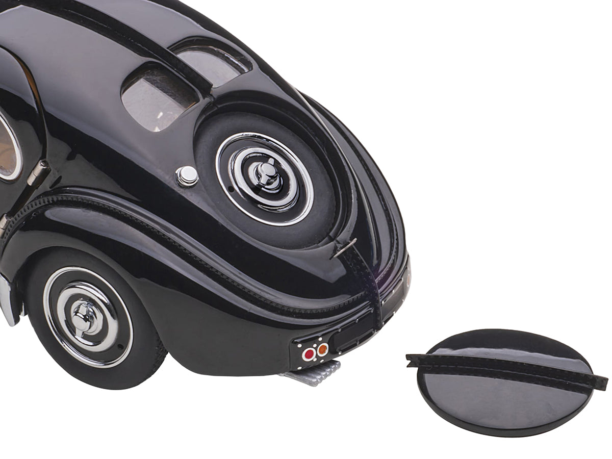1938 Bugatti Type 57SC Atlantic with Disc Wheels Black 1/43 Diecast Model Car by Autoart - image 5