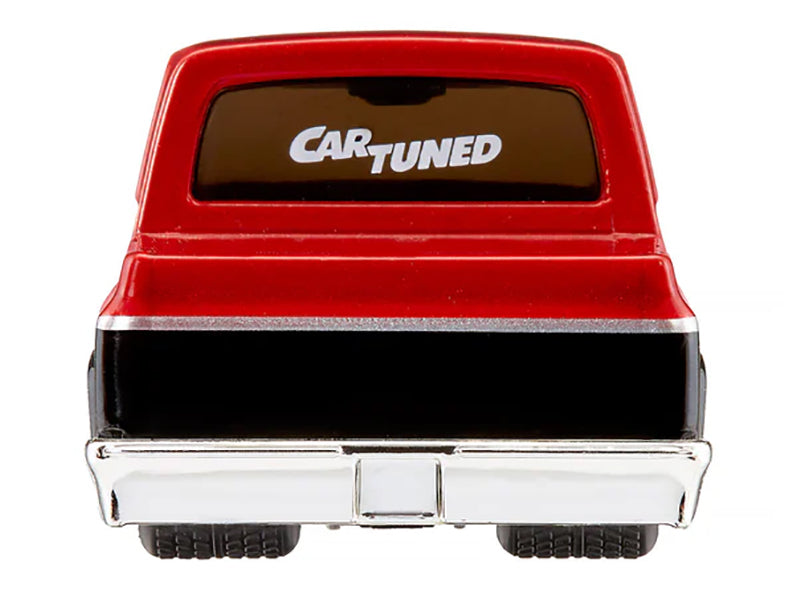 1987 Chevrolet C10 Pickup Truck Red Metallic and Black "Customs" Series 2 Diecast Model Car by CarTuned - image 3