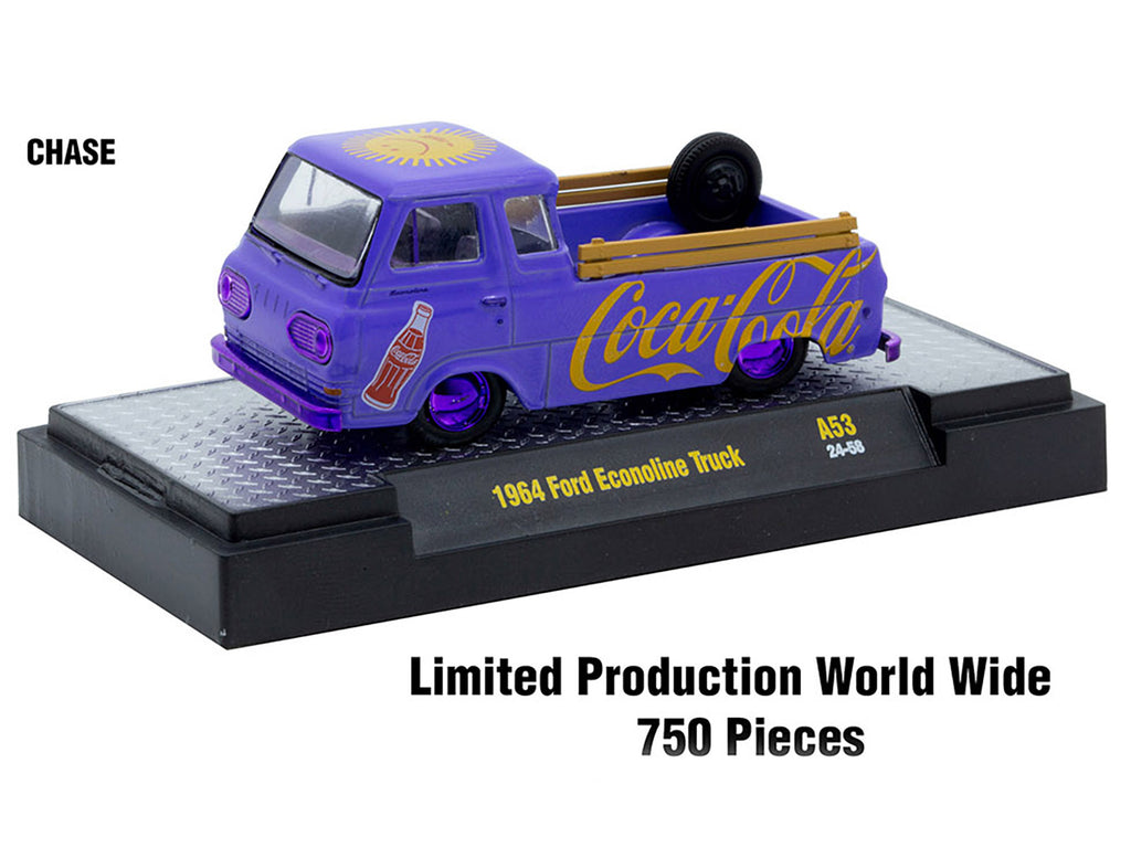 "Coca-Cola" Set of 3 pieces Release 53 Limited Edition to 10000 pieces Worldwide 1/64 Diecast Model Cars by M2 Machines - image 4