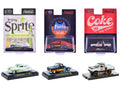 "Sodas" Set of 3 pieces Release 54 Limited Edition to 10000 pieces Worldwide 1/64 Diecast Model Cars by M2 Machines