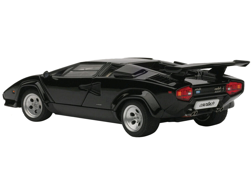 Lamborghini Countach 5000S Black 1/43 Diecast Model Car by Autoart - image 5