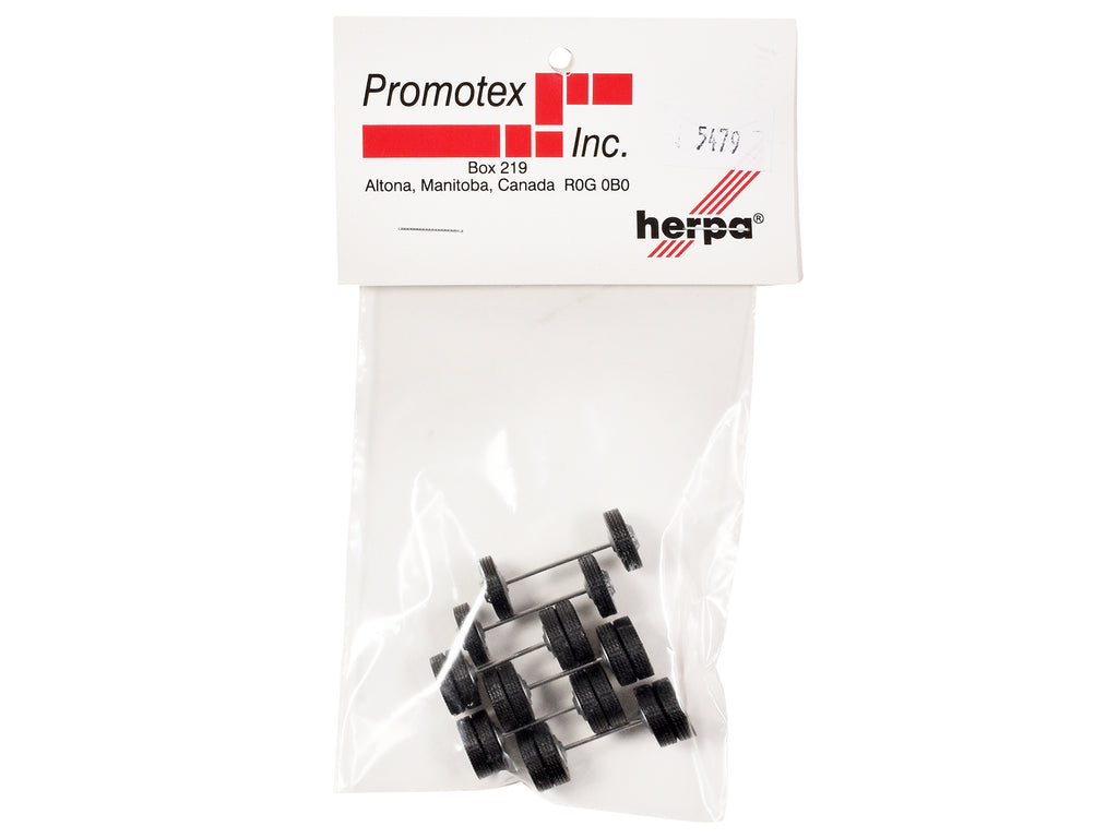 Planetary Hubs Wheel Set (2 Front and 4 Rear) 1/87 (HO) Plastic Model by Promotex - image 3
