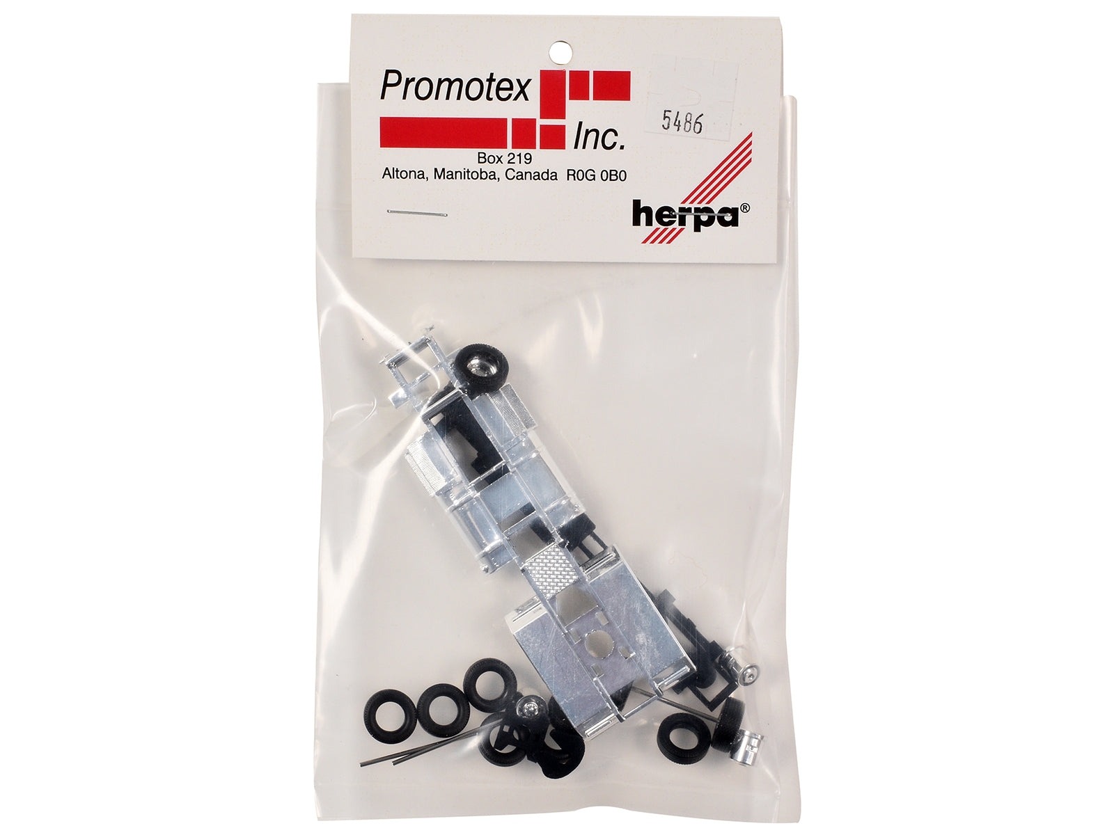 Chrome Chassis Kit for Kenworth or Peterbilt Cab 1/87 (HO) Plastic Model by Promotex - image 3