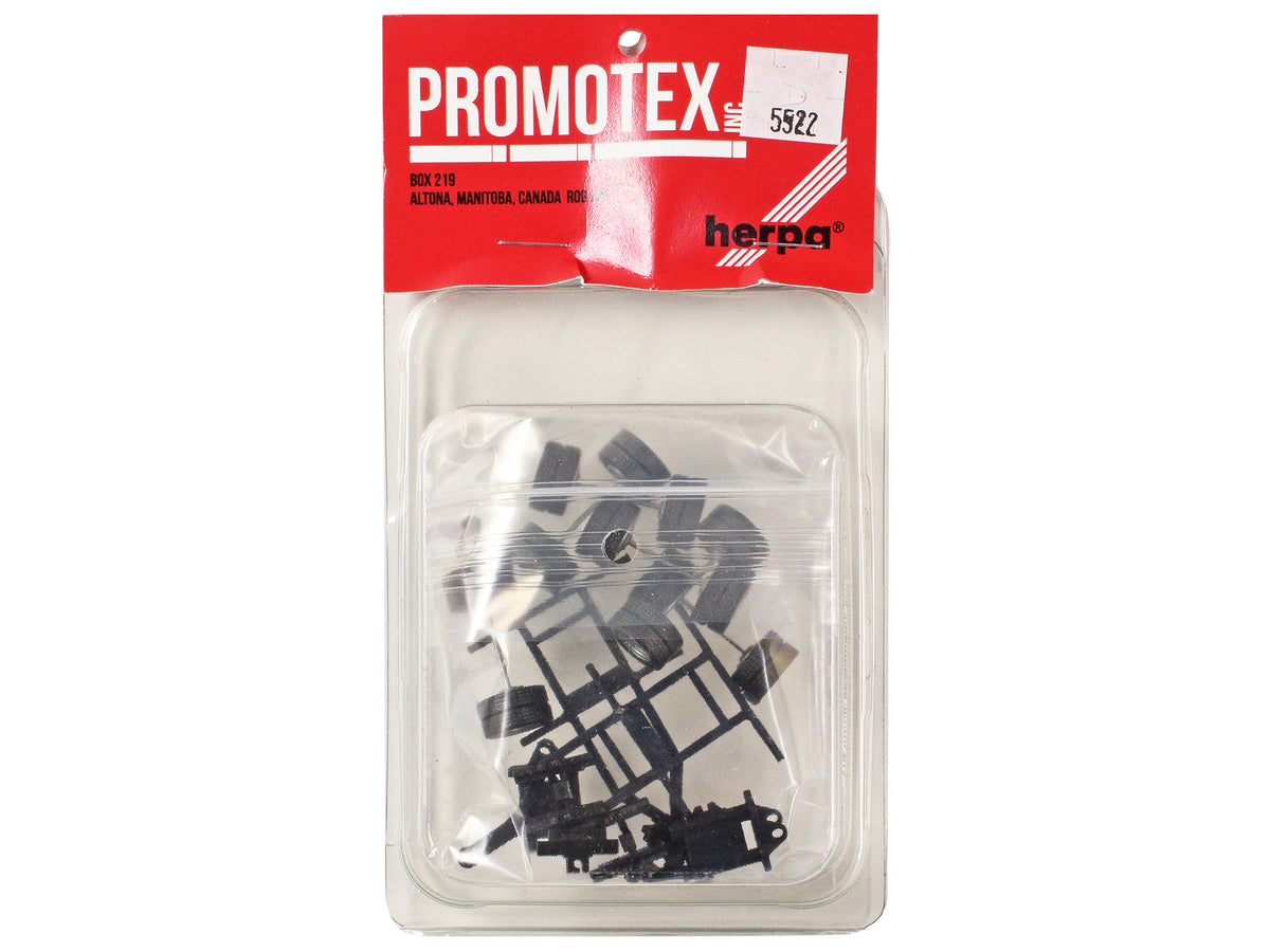 Lowboy Dual Axle Booster with Integrated Rear Axle and Fenders (2 Sets) 1/87 (HO) Plastic Model by Promotex - image 3