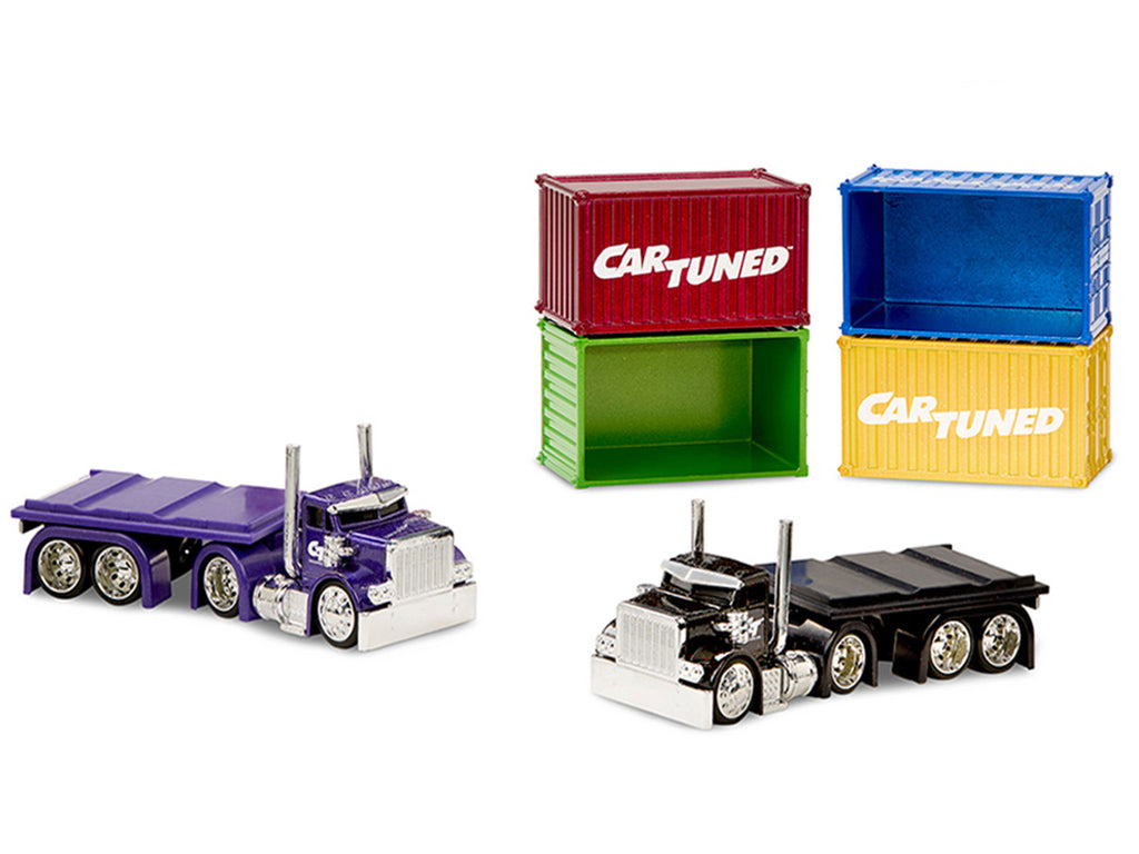 "Rigs" Container Case Series 1 Set of 4 Pieces Diecast Model Cars by CarTuned - image 2