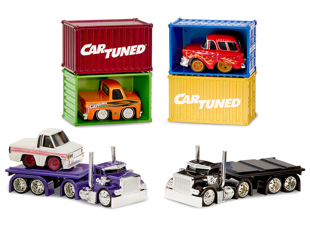 "Rigs" Container Case Series 1 Set of 4 Pieces Diecast Model Cars by CarTuned - image 3