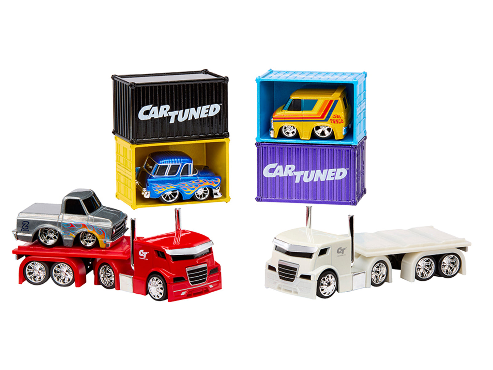 "Rigs" Container Case Series 2 Set of 4 Pieces Diecast Model Cars by CarTuned - image 3