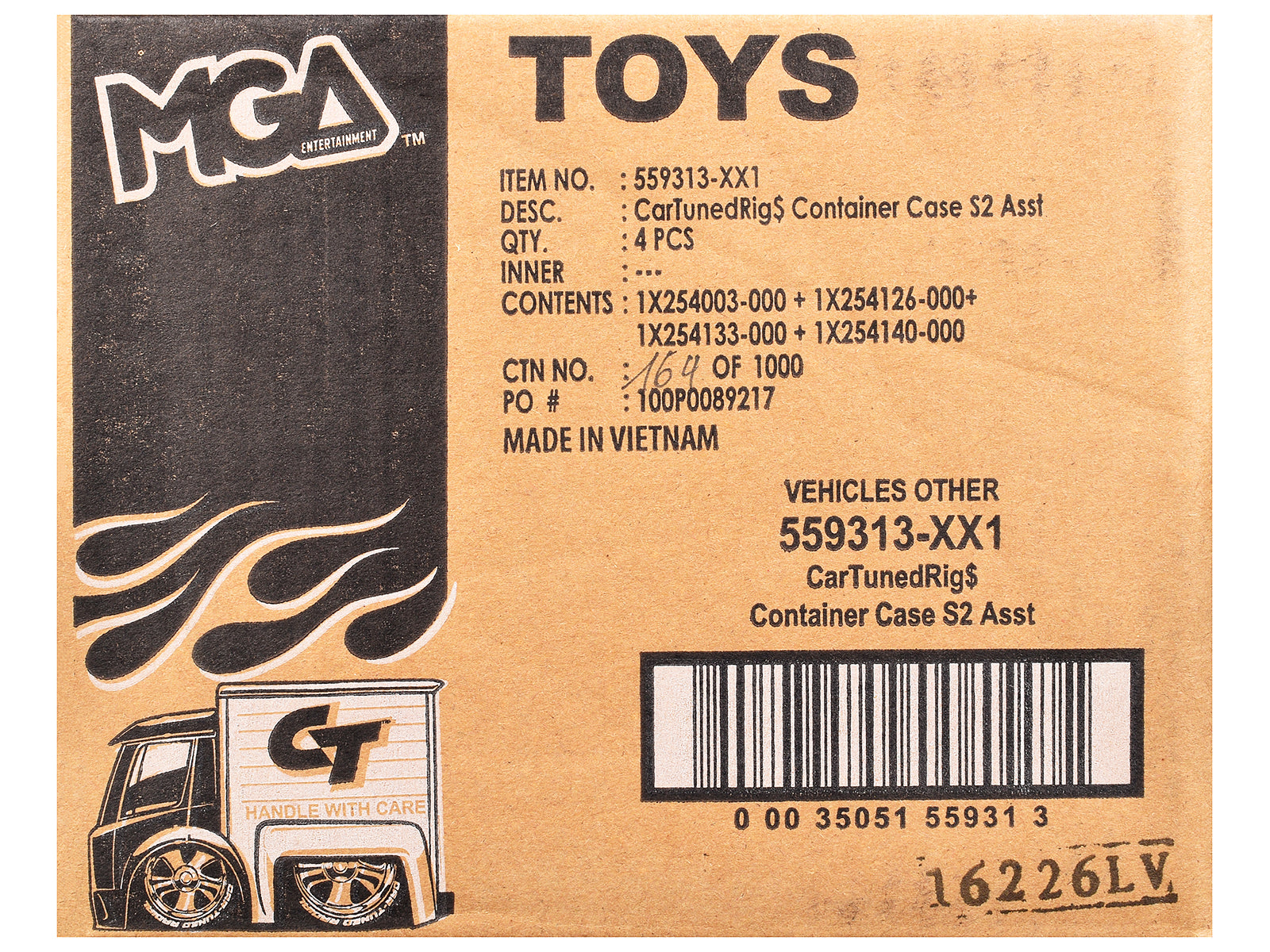 "Rigs" Container Case Series 2 Set of 4 Pieces Diecast Model Cars by CarTuned - image 4