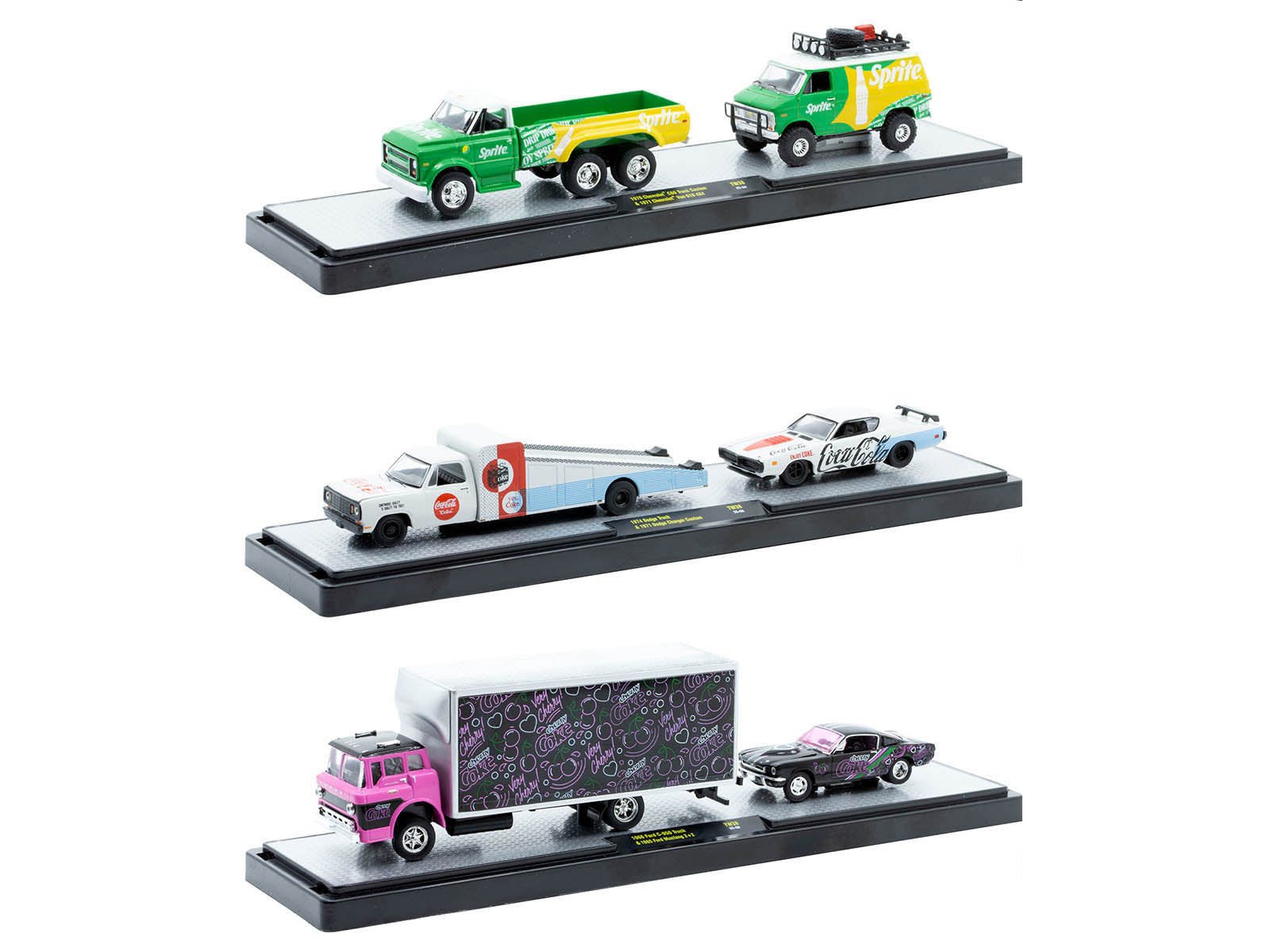 Auto Haulers "Soda" Set of 3 pieces Release 38 Limited Edition to 8000 pieces Worldwide 1/64 Diecast Models by M2 Machines - image 2