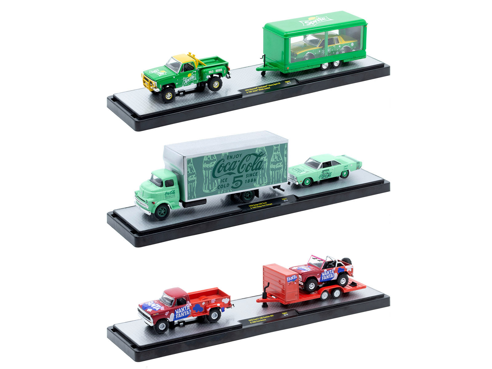 Auto Haulers "Soda" Set of 3 pieces Release 41 Limited Edition to 8200 pieces Worldwide 1/64 Diecast Models by M2 Machines - image 2