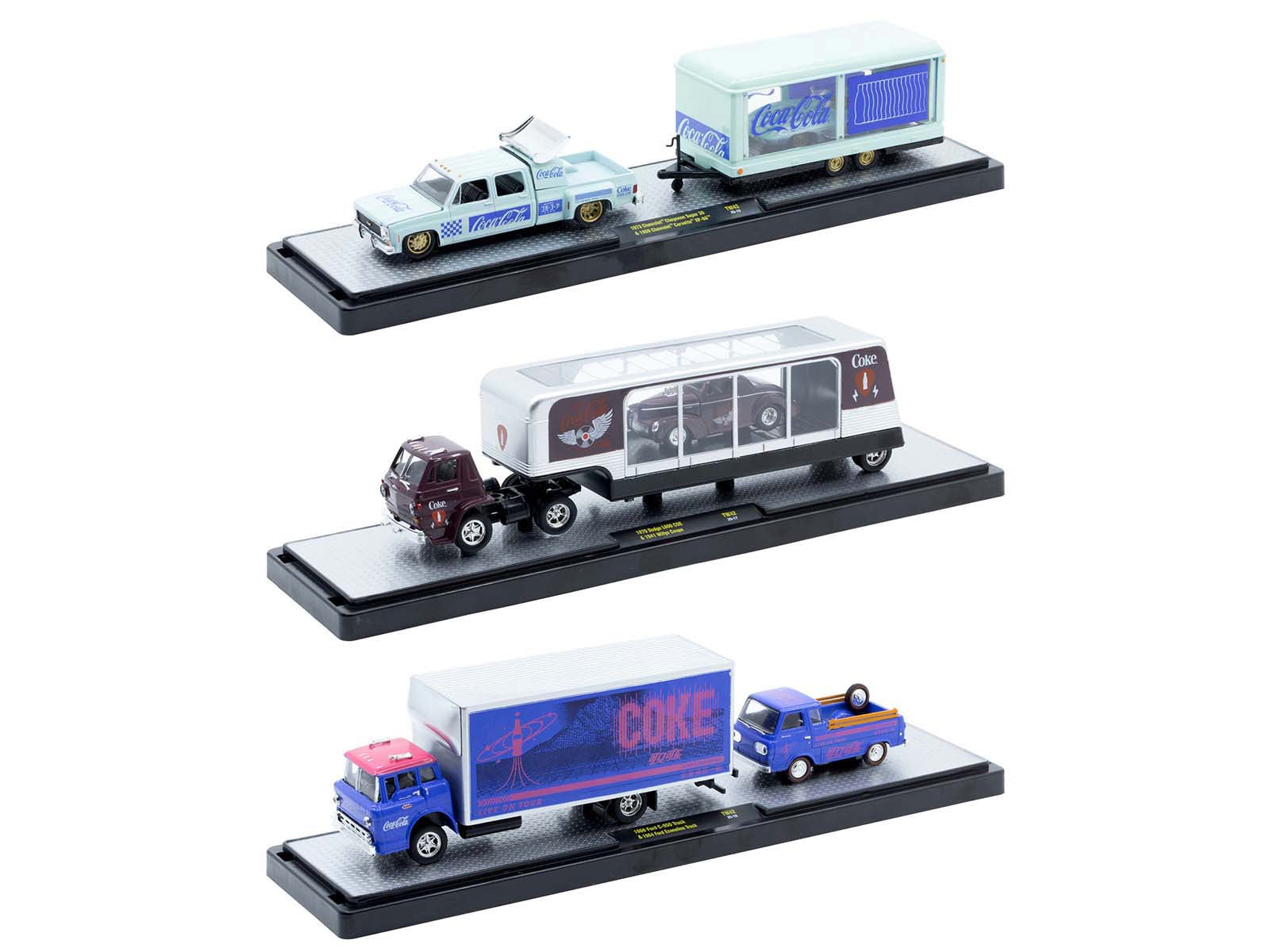 Auto Haulers "Coca-Cola" Set of 3 pieces Release 42 Limited Edition to 8200 pieces Worldwide 1/64 Diecast Models by M2 Machines - image 2